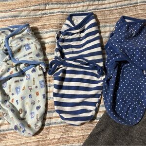 3 swaddleme Velcro swaddles
